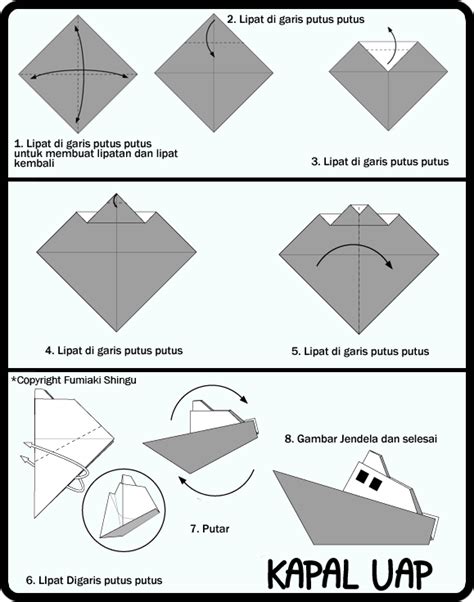 Cara Mudah Membuat Origami Kapal Selam dengan Langkah-Langkah Sederhana